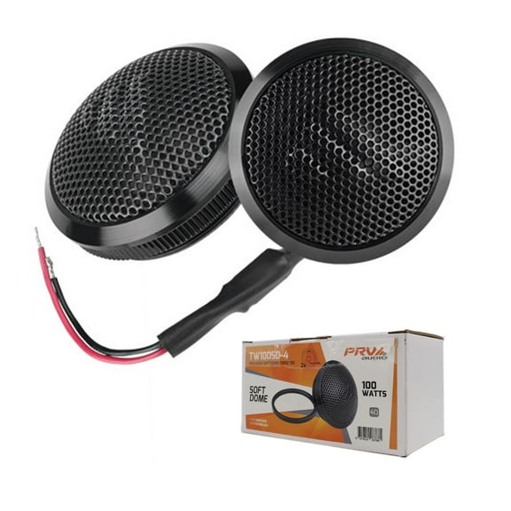 PRV Audio 2" Soft Dome Tweeter Pair 100 Watts Max 4 Ohm Car Audio TW100SD-4