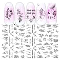 thumbnail image 5 of Black and White Flower Geometric Nail Sticker, 5 of 5