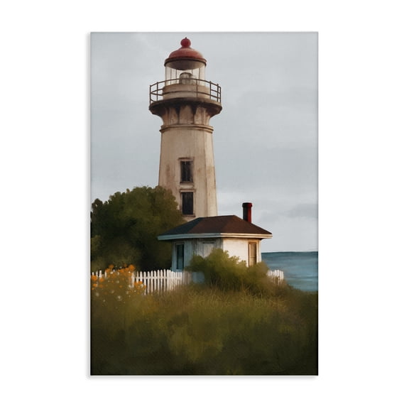 Stupell Industries Traditional Scenic Summer Lighthouse View Canvas Art, 16 x 24, by Elizabeth Medley