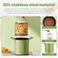 thumbnail image 2 of EIGTHTAIL Deep Fryer Pot 304 Stainless Steel Frying Pan with Strainer Basket and Handle Japanese Tempura Fryer Deep Fryers Frying Pot for Frying Fish Shrimp Chicken and Fries, 2 of 9