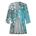 thumbnail image 5 of JULMCOMO Cardigans for Women 3/4 Sleeve Plus Size Kimono and Dusters Lightweight Open Front Shrug Cardigan Floral Print Dressy Casual Soft Oversized Cardigans, 5 of 7