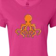 thumbnail image 4 of Inktastic Orange Octopus Women's T-Shirt, 4 of 5