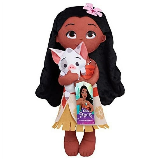 Muñeca de peluche Just Play Disney Princess Lil' Friends Moana & Pua 14.5 pulgadas