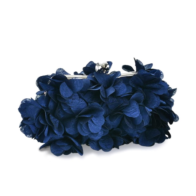 Bolso de mano JAMBHALA Elegante bolso de noche para mujer azul marino