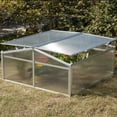 thumbnail image 6 of Aluminum Cold Frame Portable Greenhouse Bottomless Flower Box, Plant Protector, Transparent Double Walled PVC Panels, 6 of 9