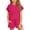 Hot Pink, variant on ITSAME Girls Outfits 2-Piece Crewneck T-Shirt&Shorts with Pockets Summer Casual Loungewear Set Khaki Size 11