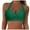 Z01-Green, variant on Women's Twist Front Bikini Top V Neck Push Up Padded Swimsuit Top Bathing Suits(GN1,L)