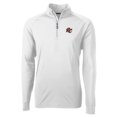 thumbnail image 2 of Men's Cutter & Buck  White Sacramento River Cats Adapt Eco Knit Stretch Recycled Quarter-Zip Pullover, 2 of 3