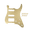 Gold, variant on LOOKSEVEN 11 Hole HSS Metal Guitar Pickguard Aluminum For ST Strat Electric guitar 9 color-Gold