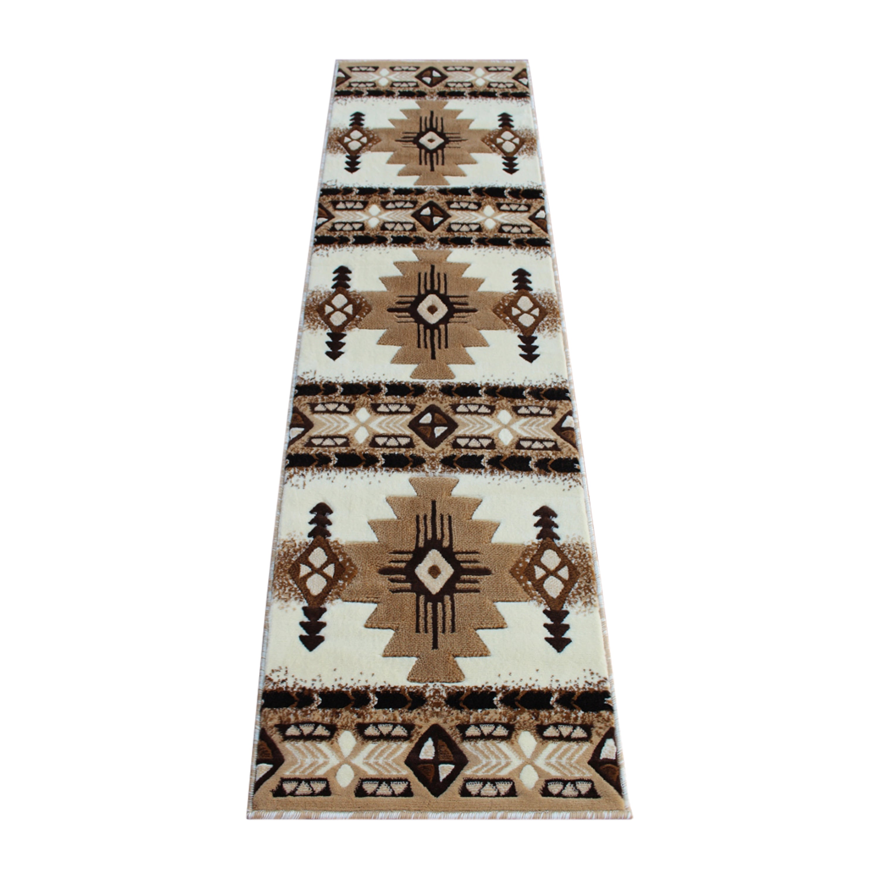 BizChair South West Native Area Rug Ivory Design C318