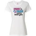 thumbnail image 3 of Inktastic Pink or Blue Auntie Loves You Women's T-Shirt, 3 of 5