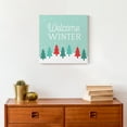 thumbnail image 4 of Creative Products Welcome Winter Retro Forest 12 x 12 Canvas Wall Art, 4 of 5
