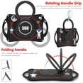 thumbnail image 4 of ELEHOLD for iPad 6th/5th Generation 9.7 inch Kids Friendly Case, Heavy Duty Adjustable Crossbody Shoulder Strap 360 Degree Rotating Handle Grip Kickstand Landing Buffer Shockproof Rugged Case, Black, 4 of 12
