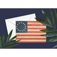 thumbnail image 3 of war of independence revolutionary 1776 flag note card- 10 boxed cards & envelopes, 3 of 4