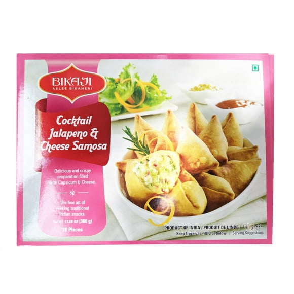 Bikaji Cocktail Jalapeno & Cheese Samosa 360 g