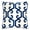 Indigo, variant on Tracina Yellow Geometric Polyester 20 in. x 20 in. Throw Pillow