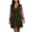 A93 Army Green, variant on Womens Sparkle Dot Print Sundress with Long Sheer Sleeves, V Neck Wrap Dress for Summer Parties, Casual Beach or Evening Outfits, Stylish and Feminine