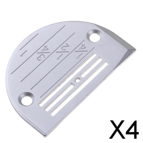 2x Placa de Aguja Universal para Máquina de Coser Industrial Y Computarizada F20 , Plata, 4 piezas
