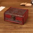 thumbnail image 3 of Box Jewelry Wood Antique Pendant Storage Lock Buckle Present Packaging Display Package Rings Organizer Practical Lotus, 3 of 9