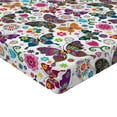 thumbnail image 2 of Ambesonne Butterfly Fitted Sheet 2 Pcs Set, Retro Style Ornaments, King, Multicolor, 2 of 3