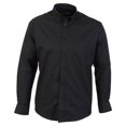 thumbnail image 1 of Absolute Apparel - Camisa de manga larga estilo Oxford para hombre (Negro), 1 of 4