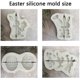 thumbnail image 2 of 4 Pieces, Silicone Easter Mold, Silicone Chocolate Mold Rabbit Mold, Egg Chocolate Mold, Easter Mold, 2 of 5