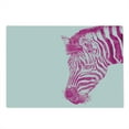 thumbnail image 2 of Pink Zebra Cutting Board, Head of Zebra Vibrant Portrait Watercolor Murky Aquarelle Watercolor Print, Decorative Tempered Glass Cutting and Serving Board, Large Size, Magenta White, by Ambesonne, 2 of 5