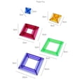 thumbnail image 3 of Bloques de construcción Juguetes Rompecabezas Torre de apimiento colorida Construcción Montessori Diversión Sunnimix Bloque de construcción de pirámide, 3 of 8