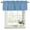 Blue, variant on Red Burlap Texture Curtain Valances for Windows, Kitchen Valance Window Treatments Panel 2 Pack, Farmhouse Vintage Red Rod Pocket Short Curtains for Bathroom Bedroom 42 x 18 Inch