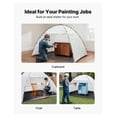 thumbnail image 5 of Portable Paint Booth Tent, 115.35 x 90.55 x 74 inch Painting Tent Station, Spray Shelter with Built-in Floor & Mesh Screen, Large Space, Spray Painting Tents for Cupboard, Chairs, Tables, 5 of 6