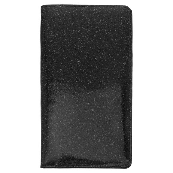 TABLZONE PU Car Registration and Insurance Holder with Glitter Black Finish, Stylish and Document Organizer