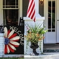 thumbnail image 3 of 4th of July Patriotic Garden Flag 12.5x18 Double Sided for Outside, Welcome American Daisy Memorial Day Independence Day Holiday Outdoor Yard Flag Deoration 4-12, 3 of 6