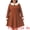 Caramel, variant on DARING DIVA Women's Plus Size Long Sleeves Collar A-line Midi Dress 1X Burgundy