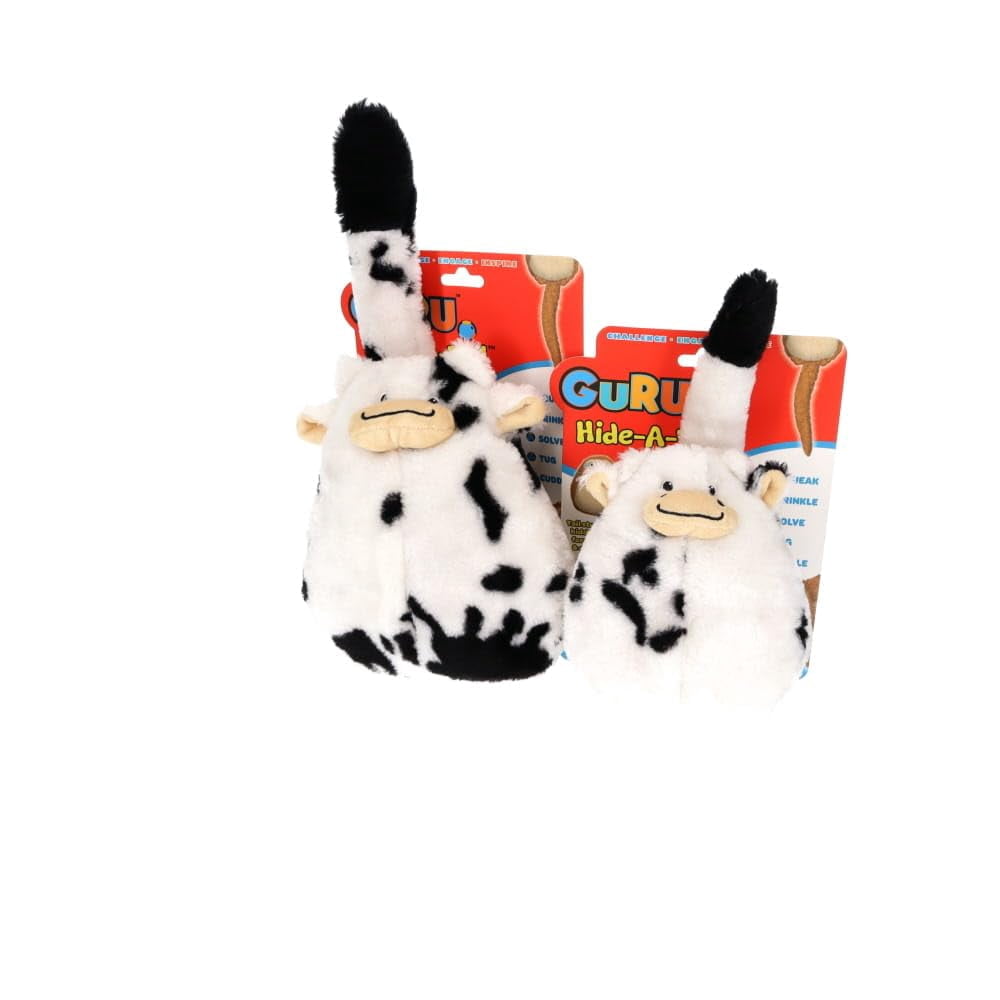 GURU Pet Company Hide-A-Tail Cow Interactive Plush Dog Puzzle Toy