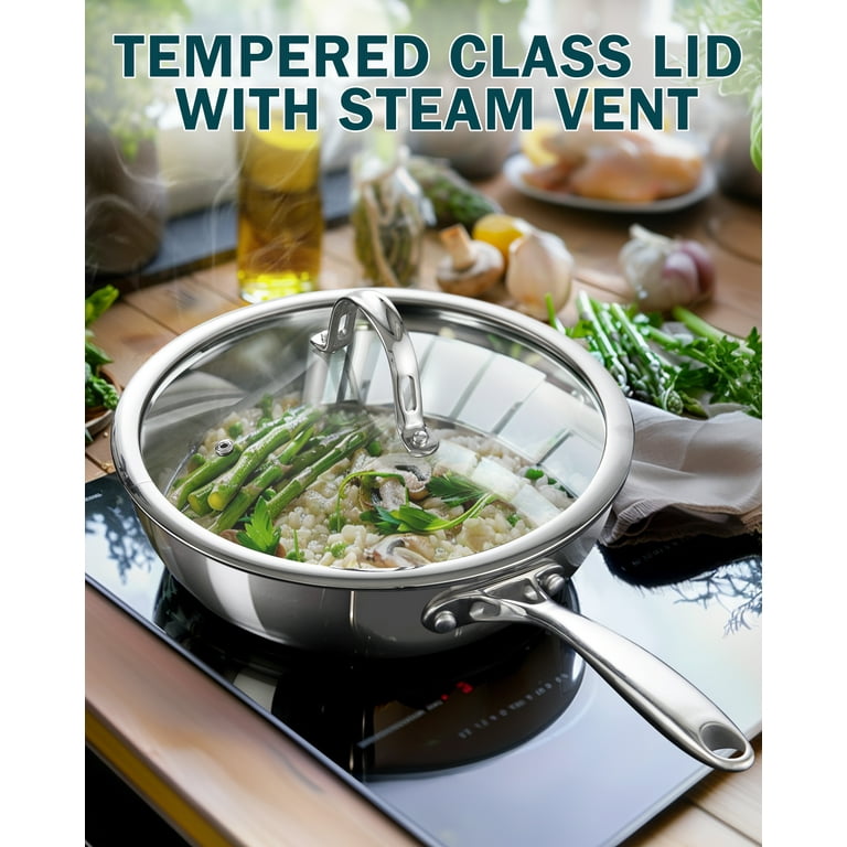 Cooks Standard Multi-Ply Clad Stainless Steel Wok Stir Fry