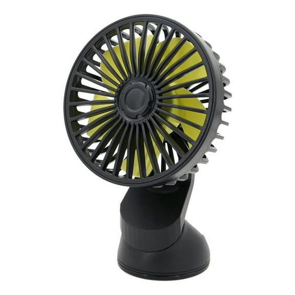Vikakiooze USB Car Fan Windshield Desk Fan 360 All-Round Adjus-table Car Auto Cooler For Vehicle Home Office With Suction Cup