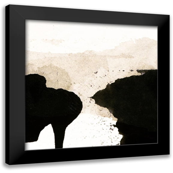 Aryai, Sia 12x12 Black Modern Framed Museum Art Print Titled - Largo 108