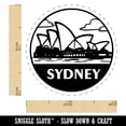 thumbnail image 2 of Sydney Opera House Australia Landmark Destination Circle Self-Inking Rubber Stamp for Stamping Ink Stamper Crafting Planners - 1/2 Inch Mini - Brown Ink, 2 of 7
