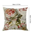 And Linen Pillowcase Flower Cushion Green Flower Leaf Cushion Sofa