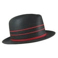 thumbnail image 3 of Dobbs Fifth Avenue New York Black Horatio Straw Fedora Large Oval 2" Brim, 3 of 5