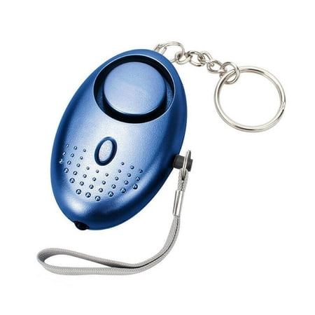New Sensors Protection Security Keyring Security Alarm Rape Alarm with LED Lighting BLUE