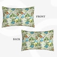 thumbnail image 2 of Sikiie Meadow Plants And Butterflies Print Plush Pillow Cover, Wrinkle-proof and Stain-resistant Pillow Protector without Pillow Core, Home Decoration-14"x20", 2 of 6