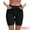 Black, variant on DARING DIVA Women's High Rise Tummy Control Ice Silk Seamless Boyshorts S Black