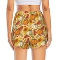 thumbnail image 4 of Goofa Pumpkin And Sunflower Printed Women 2 in 1 Running Shorts,Quick Dry Athletic Workout Shorts,High Waisted Athletic Shorts with Liner Pockets-Medium, 4 of 9