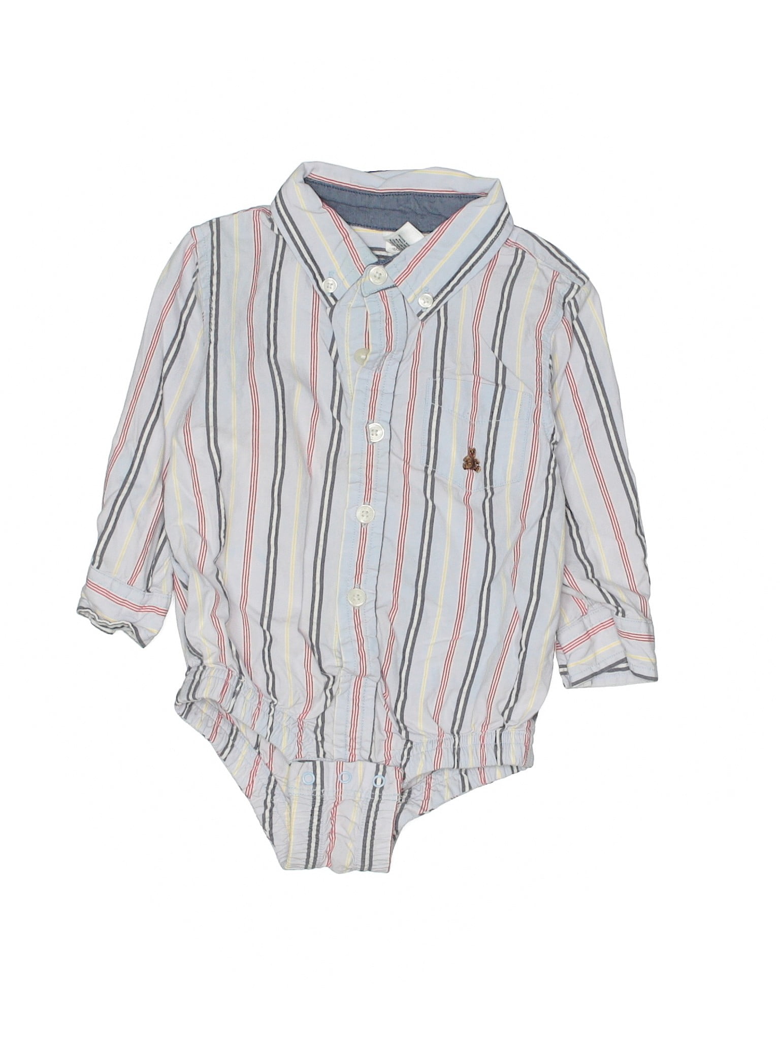 12 month white button up shirt