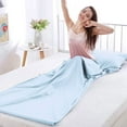 thumbnail image 7 of Genreen Travel and Camping Sheet Sleeping Bag Liner - Lightweight Compact and Portable Adult Sleeping Bag - Ideal for Traveling,Hostels and Camping (Blue), 7 of 7