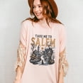 thumbnail image 5 of Take Me to Salem Halloween T-Shirt, Witchy Gothic Village Graphic Tee, Spooky Season Shirt with Cat, Witchcraft Aesthetic Fall Outfit, 5 of 7