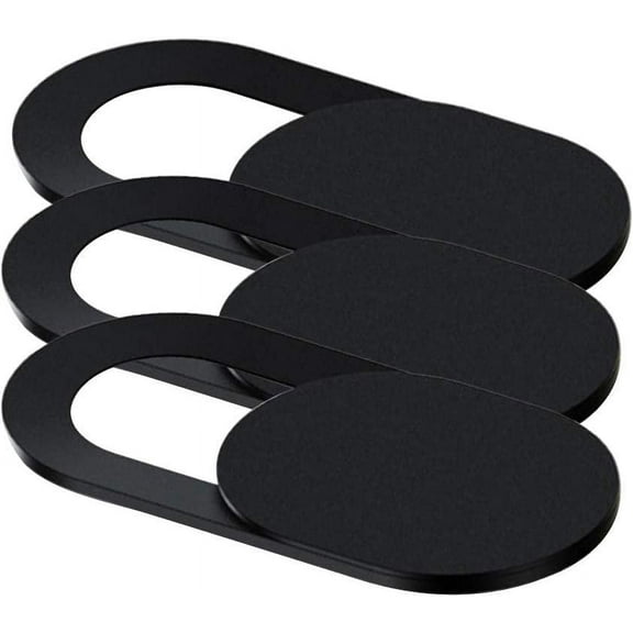 Webcam Cover Camera Webcam Cover Mobile Phone Camera Protective Webcam Cover Plastic Anti-Hacking Protective Cover (Black)