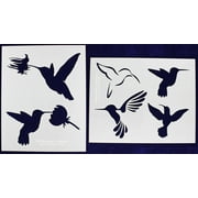 Hummingbird Stencils - 2 Piece Set - 8 X 10 Inches - 14 Mil Mylar