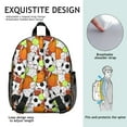 thumbnail image 4 of Sports Students Backpack - Football, Baseball, Soccer Print, Lightweight and Adjustable for Students and Teens, 4 of 6